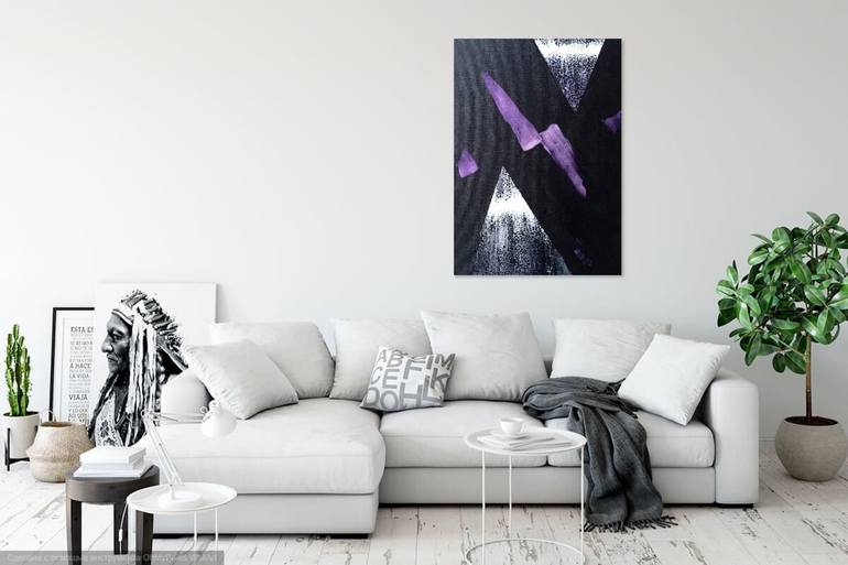 Original Abstract Geometric Painting by Art by Tatio