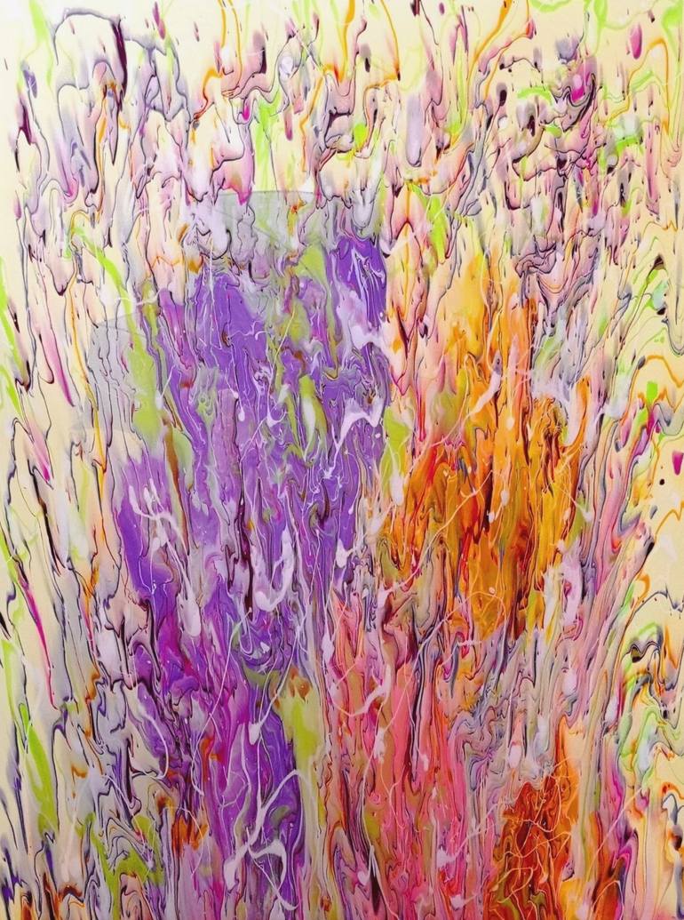 Original Abstract Expressionism Abstract Painting by Art By Tatio