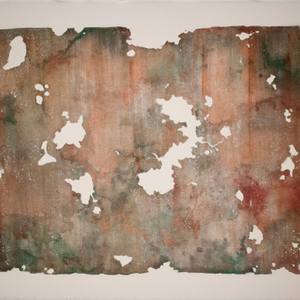 Collection "Letting Go" with oxidising bronze pigment