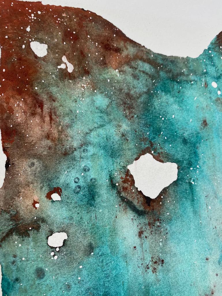 Original Abstract Time Painting by Ekaterina Adelskaya