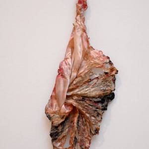 Collection Burnt fabric sculptures