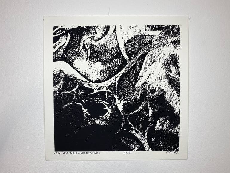 Original Abstract Printmaking by Ekaterina Adelskaya