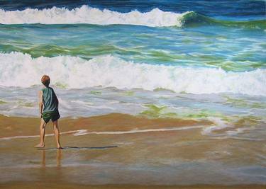 Print of Figurative Seascape Paintings by Valerie J Corwin