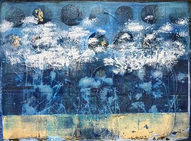 Original Abstract Floral Mixed Media by Kandace Manning