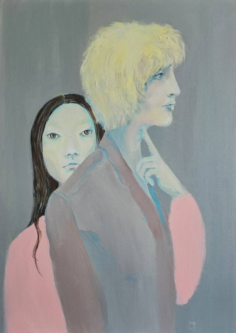 Original Portraiture Women Paintings by Ksenia June