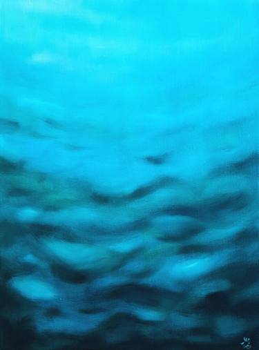 Original Abstract Water Paintings by Ksenia June