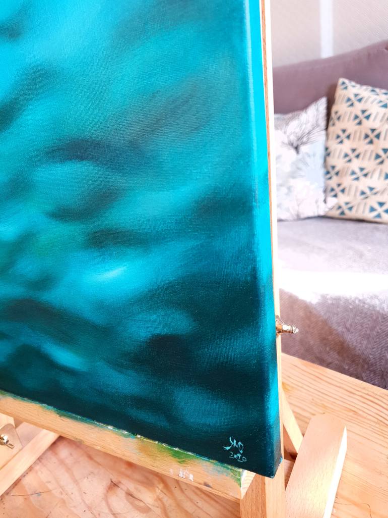 Original Abstract Water Painting by Ksenia June