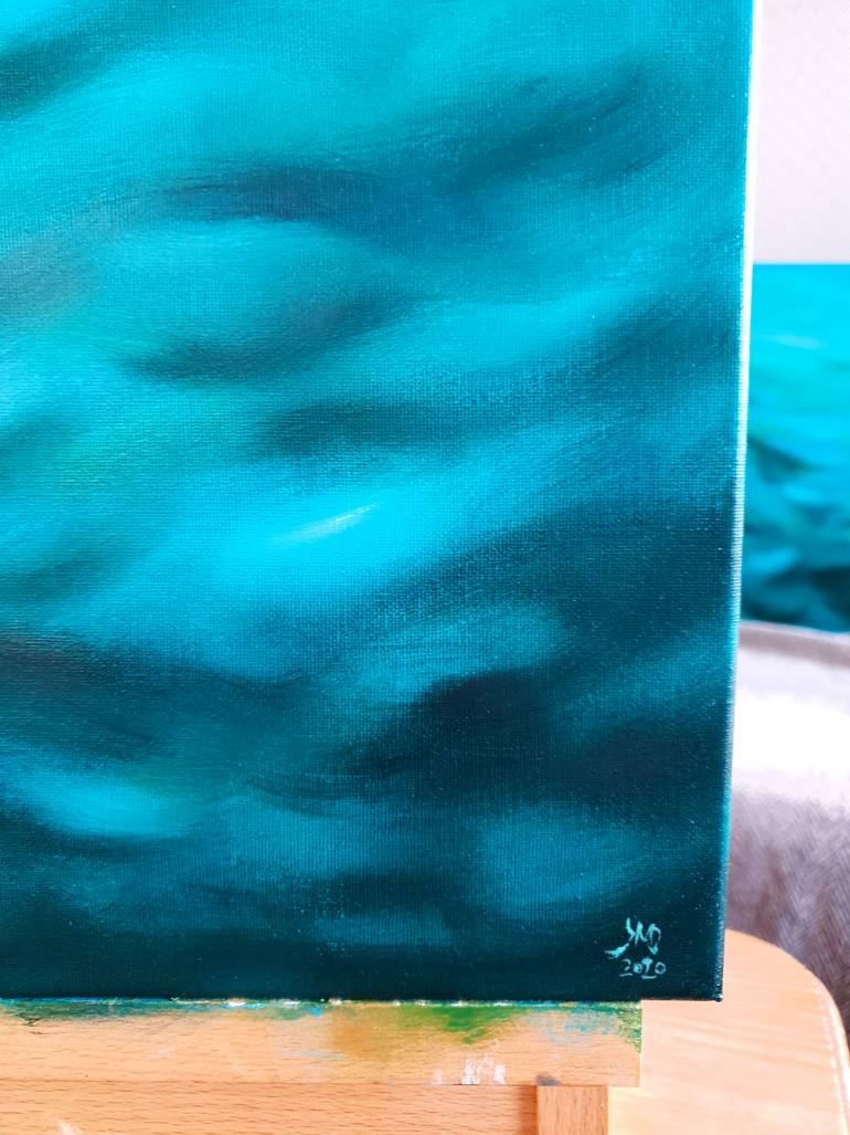 Original Abstract Water Painting by Ksenia June