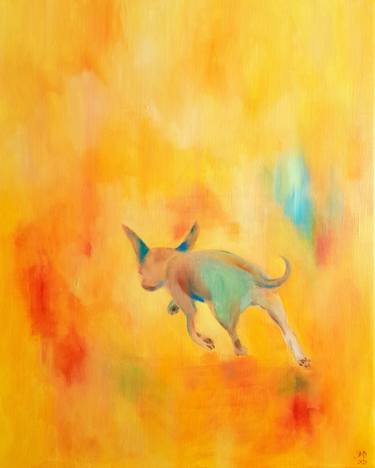 Original Abstract Expressionism Animal Paintings by Ksenia June