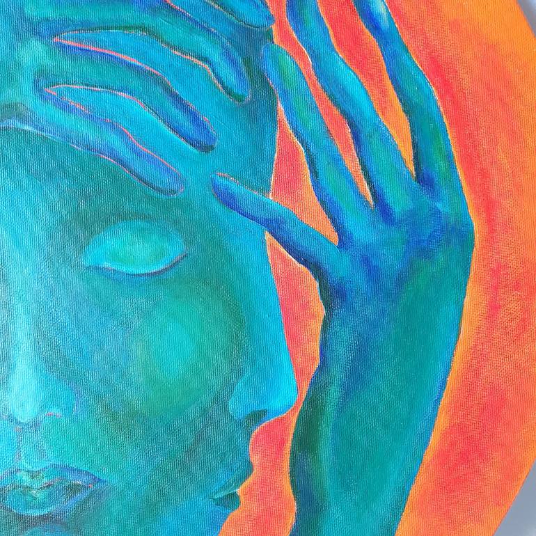 Original Expressionism Women Painting by Ksenia June