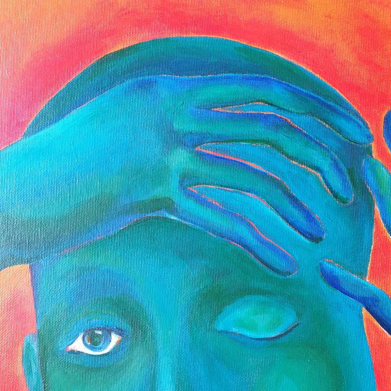 Original Expressionism Women Painting by Ksenia June