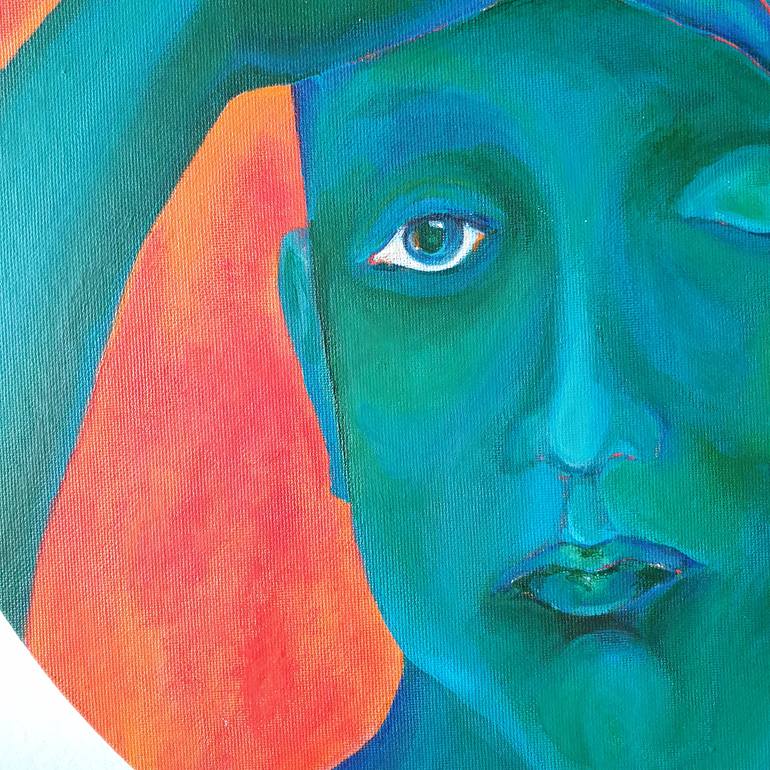 Original Expressionism Women Painting by Ksenia June