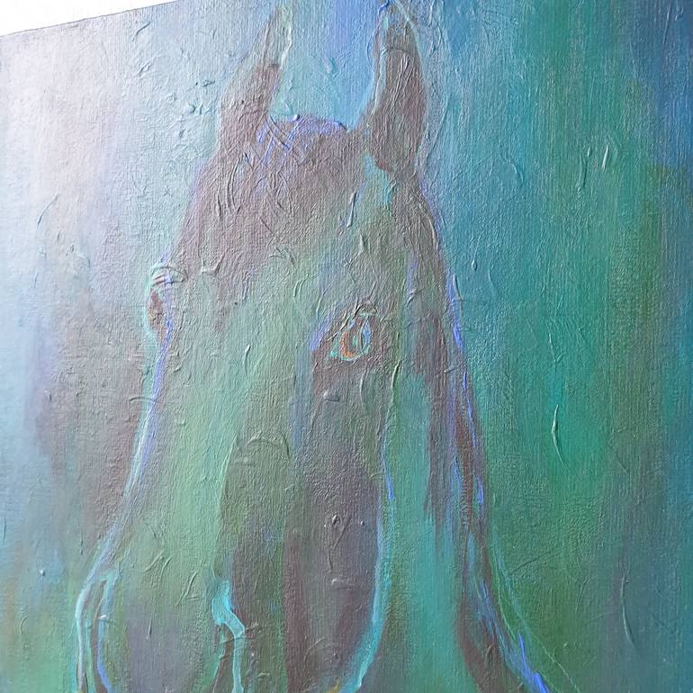 Original Expressionism Animal Painting by Ksenia June