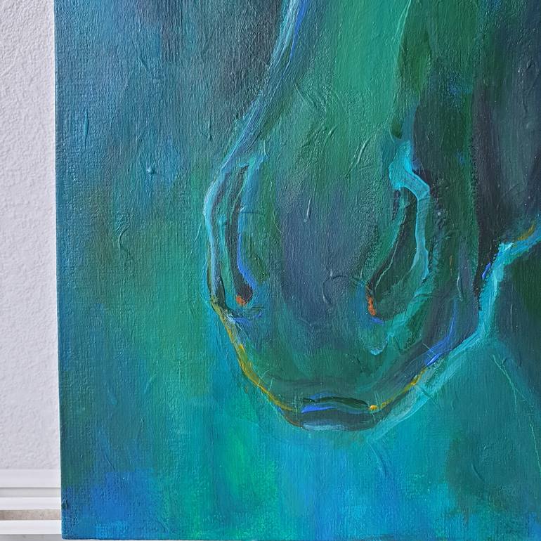 Original Expressionism Animal Painting by Ksenia June