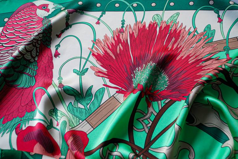 Original Conceptual Floral Drawing by Sam Wilde