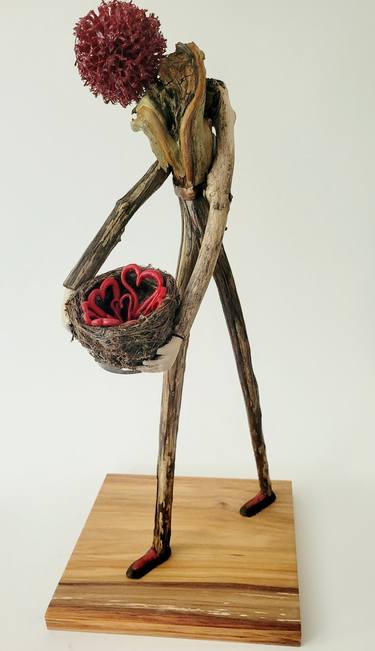 Original Contemporary Love Sculpture by Sandra Veillette