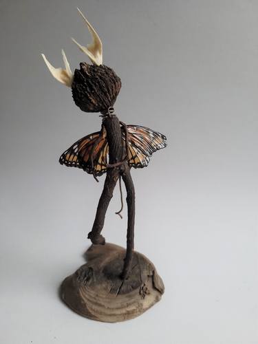 Original Figurative Fantasy Sculpture by Sandra Veillette