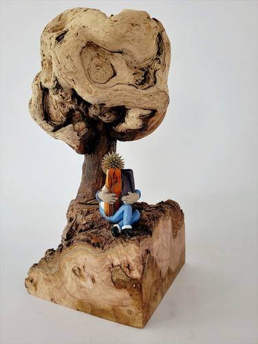 Original Figurative People Sculpture by Sandra Veillette