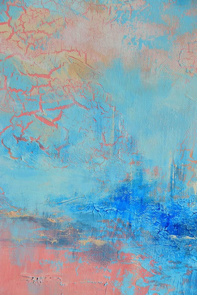 Original Abstract Landscape Painting by Hélène Zenatti