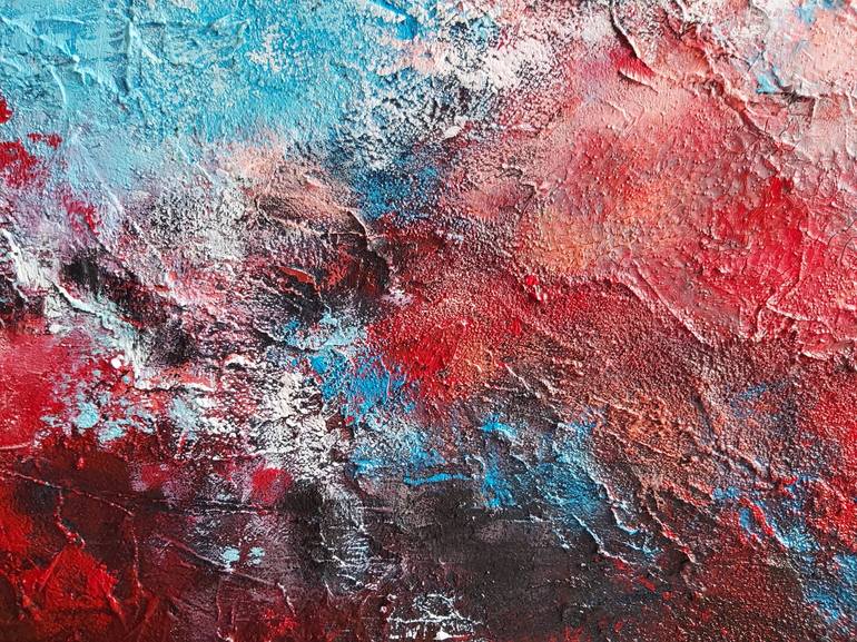 Original Abstract Expressionism Abstract Painting by Hélène Zenatti