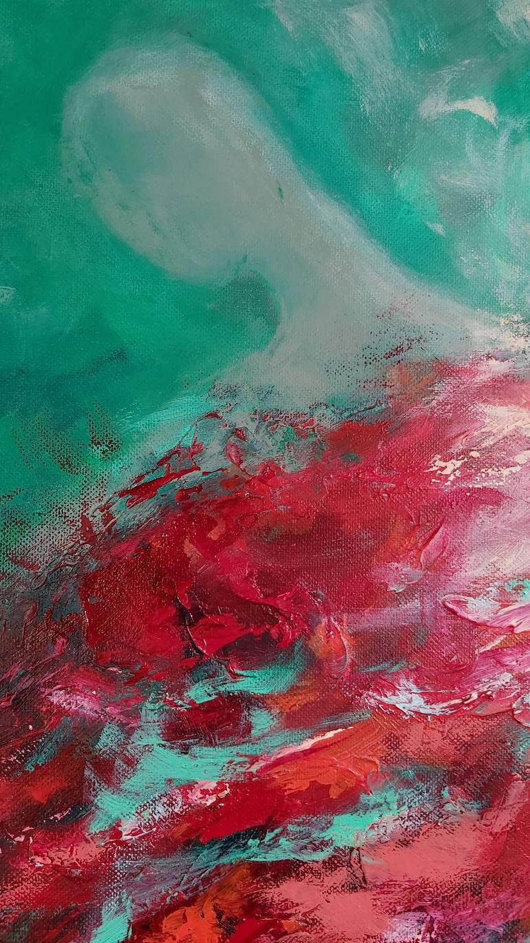 Original Abstract People Painting by Hélène Zenatti