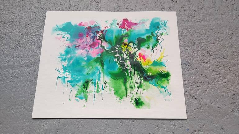 Original Abstract Nature Painting by Hélène Zenatti