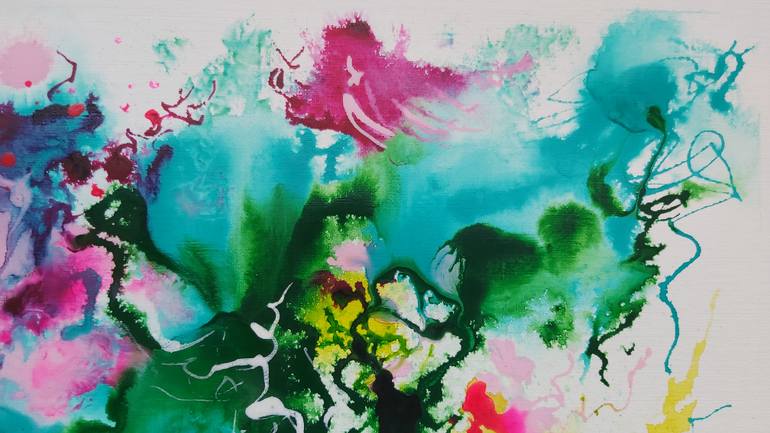 Original Abstract Nature Painting by Hélène Zenatti