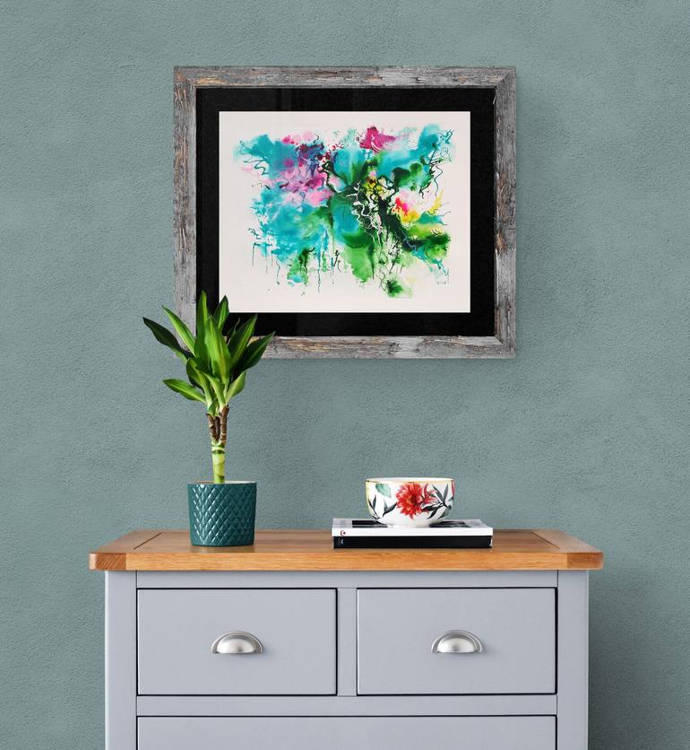 Original Abstract Nature Painting by Hélène Zenatti