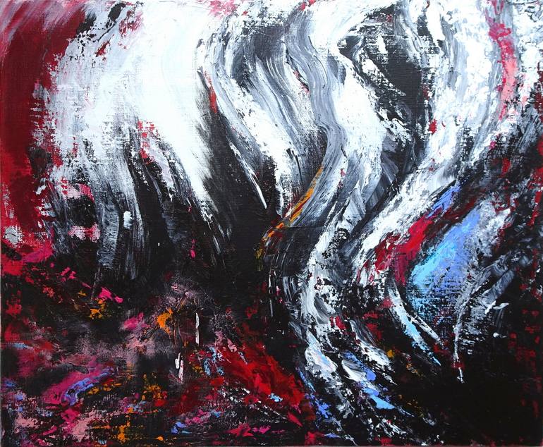 Jour de colère / Day of anger Painting by Hélène Zenatti | Saatchi Art