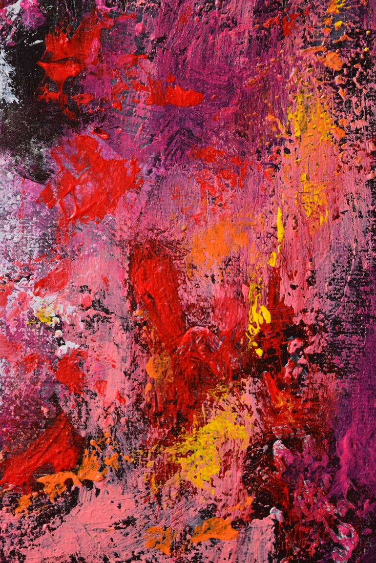 Original Abstract Expressionism Abstract Painting by Hélène Zenatti