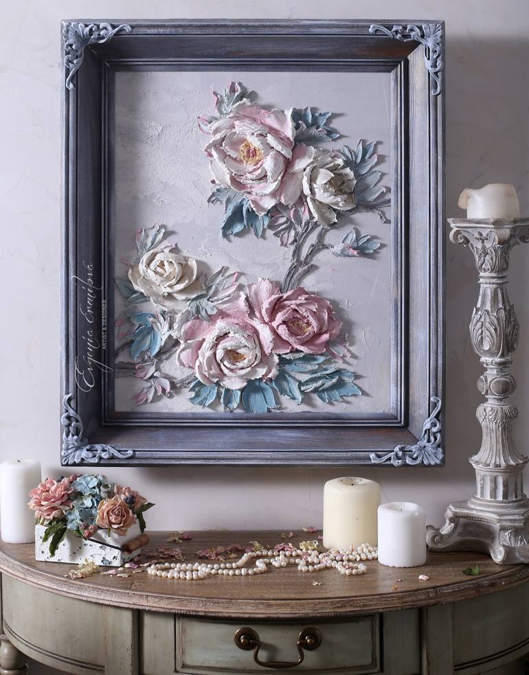 Original Realism Floral Painting by Evgenia Ermilova