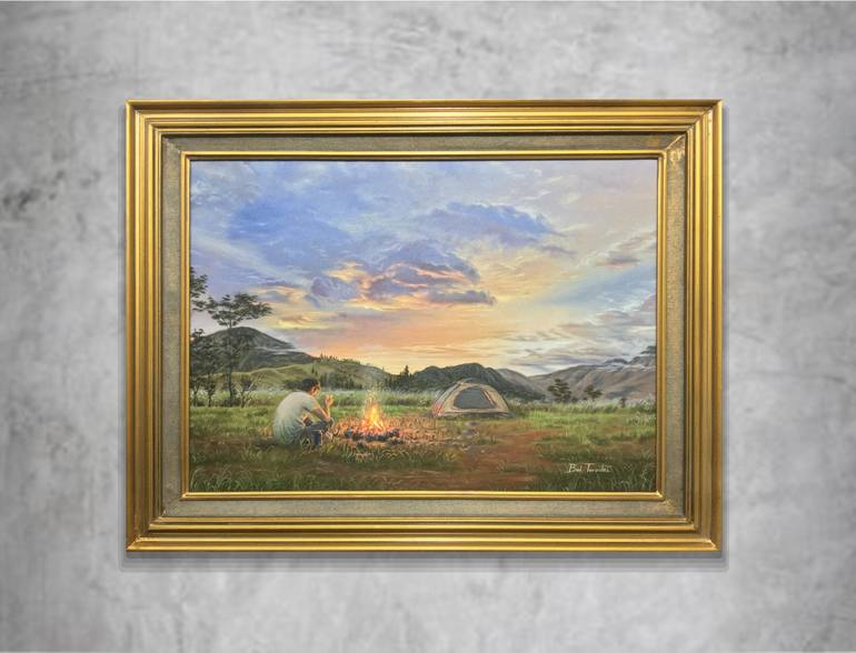 Original Illustration Landscape Painting by julboi torculas