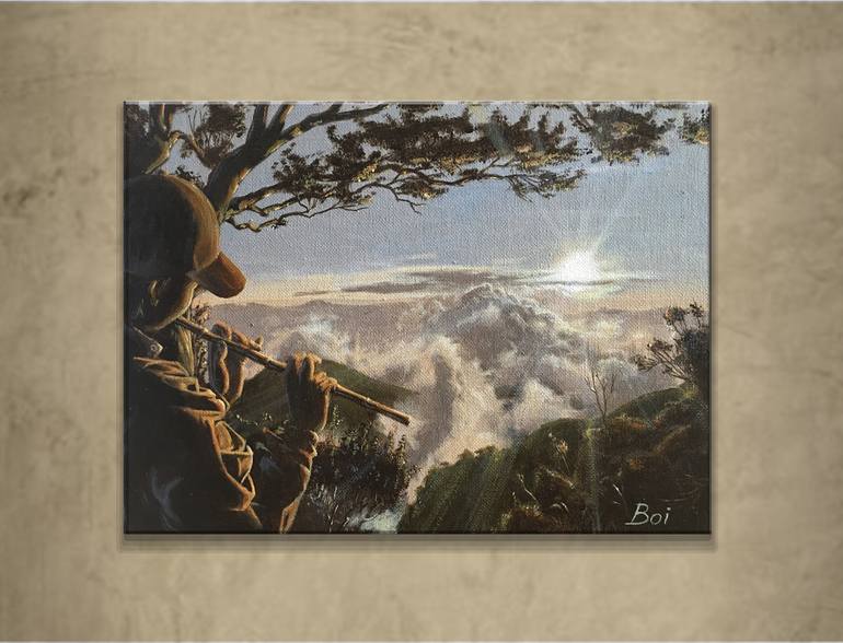 Original Illustration Landscape Painting by julboi torculas
