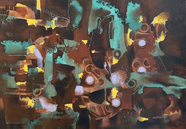 Original Abstract Expressionism Abstract Paintings by Milna Sajee