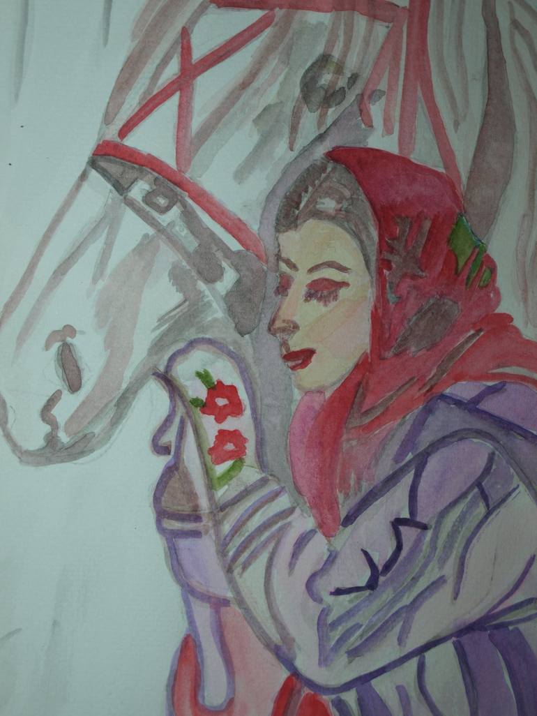 Original Horse Painting by Ivana Kolenc