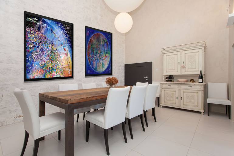 Original Figurative Floral Painting by Renzo Biolchi