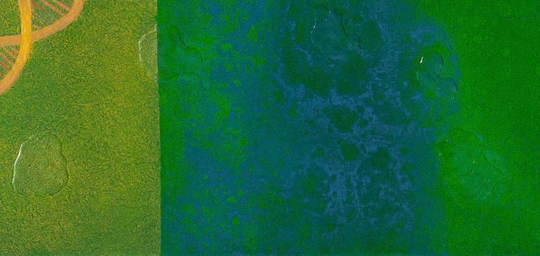 Original Conceptual Abstract Painting by Aisha Cahn
