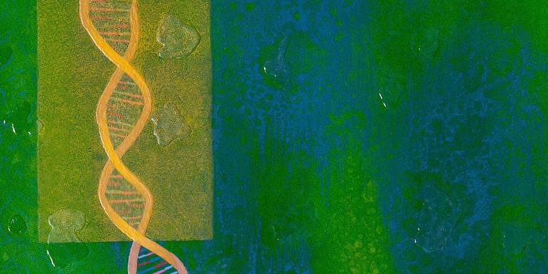 Original Conceptual Abstract Painting by Aisha Cahn