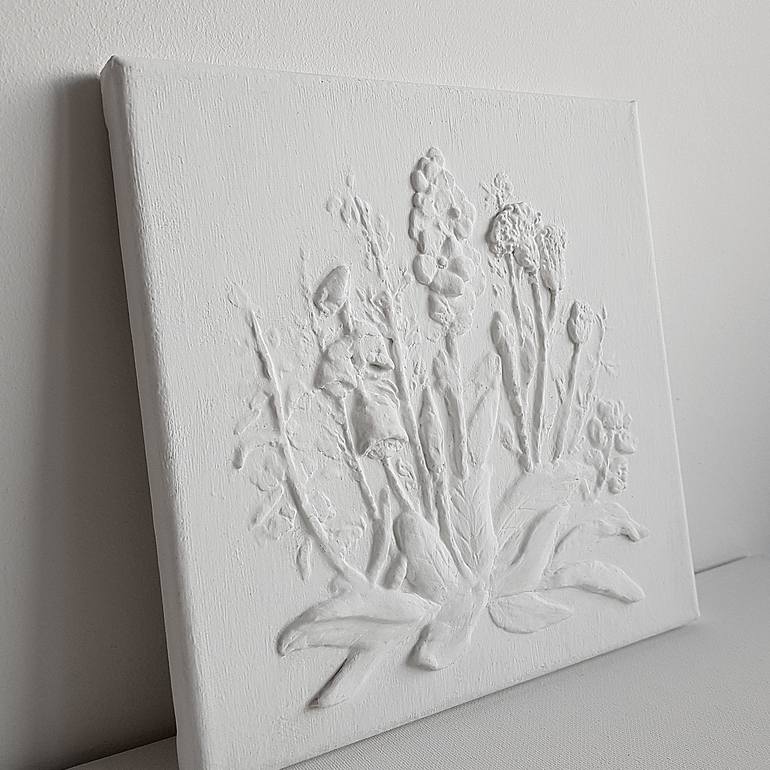 Original Art Deco Floral Painting by Tetiana Tiutiunnyk