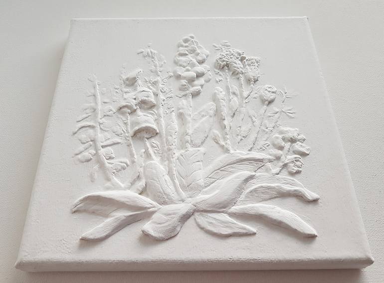 Original Art Deco Floral Painting by Tetiana Tiutiunnyk