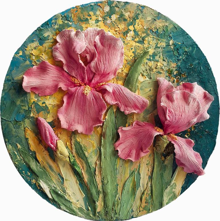 Pink irises - Print