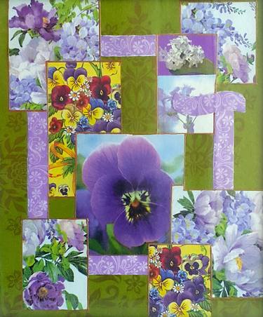 Print of Pop Art Floral Collage by Tetiana Tiutiunnyk