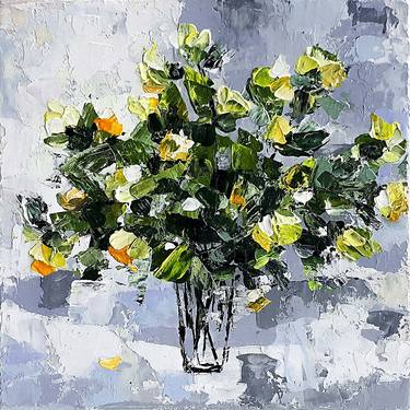 Flowers in the vase. Painting 1 thumb