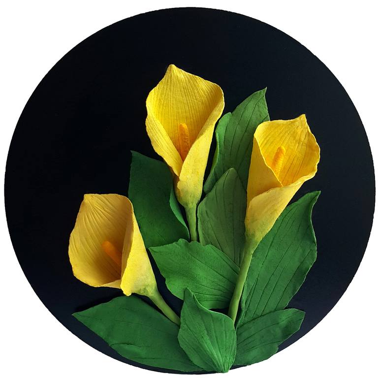 Yellow calla lilies - Print