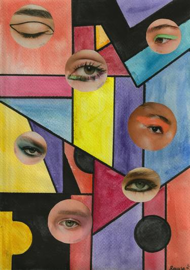 Print of Art Deco Abstract Collage by Renate Natalja ReLenvie