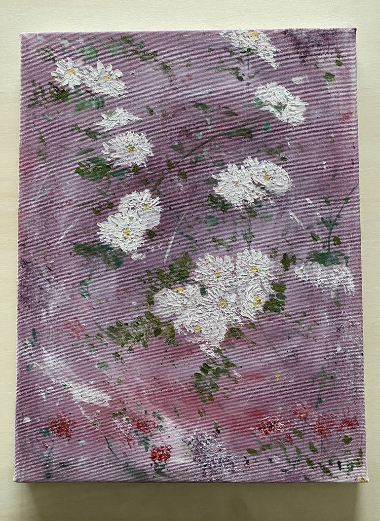 Original Impressionism Floral Painting by Ann Nadine VM