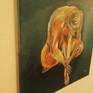 The lonely nude woman symbolize a nude soul and innocence which lives inside her.