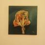 The lonely nude woman symbolize a nude soul and innocence which lives inside her.