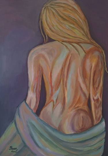 Original Art Deco Nude Paintings by Rania Orf