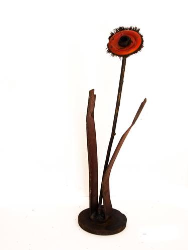 Original Abstract Floral Sculpture by Madeleine d'Ivry Lord